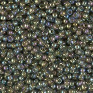 Miyuki seed beads 11/0 - Chartreuse lined olivine ab 11-361